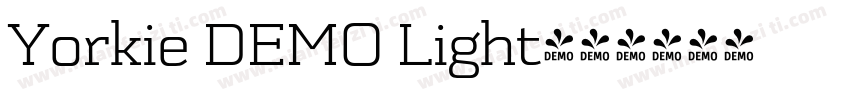 Yorkie DEMO Light字体转换